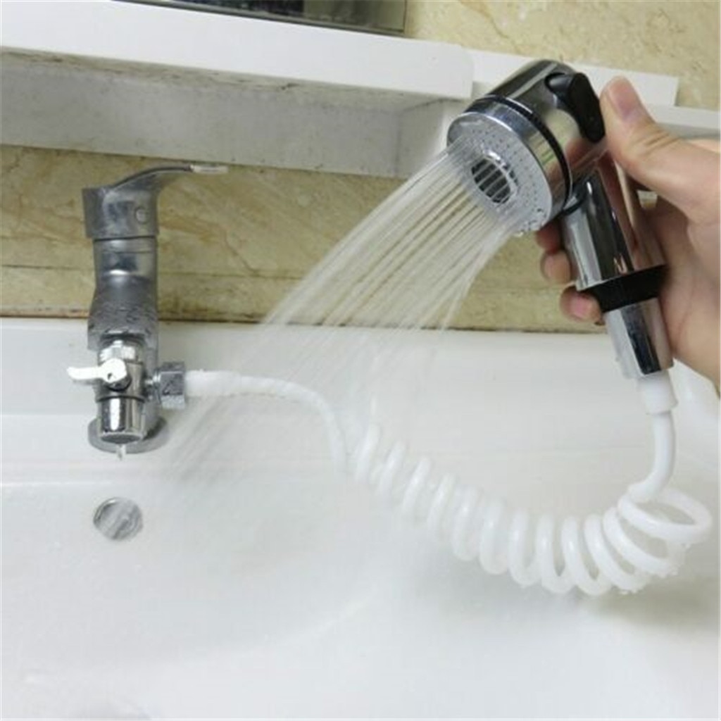 Wonderlife vandhane brusehoved badeværelse spray afløb si filter slange vask hår vask brusebad forsvar splash dyse brusehoved