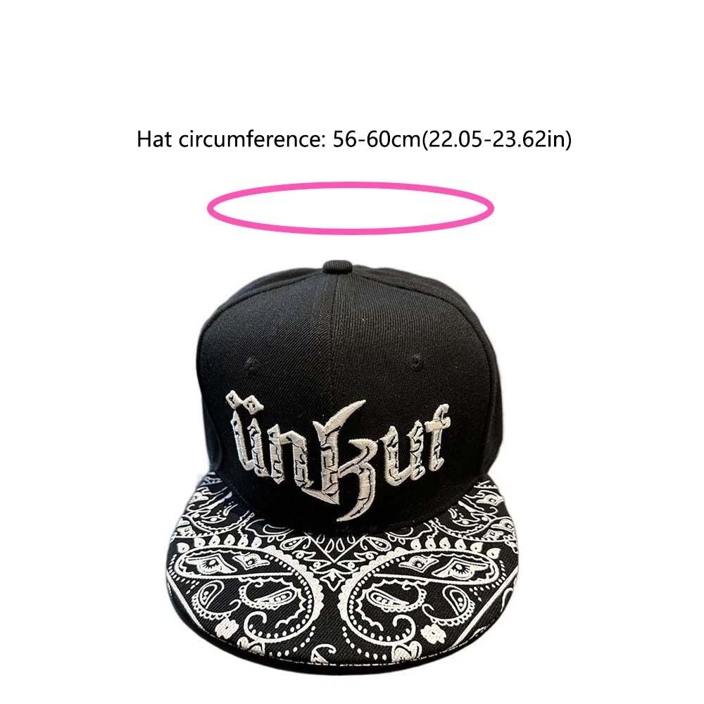 Mode Hip Hop Baseball Cap Platte Rand Borduren Letters Zonnehoed Ademend Casual Zonnebrandcrème Cap Outdoor