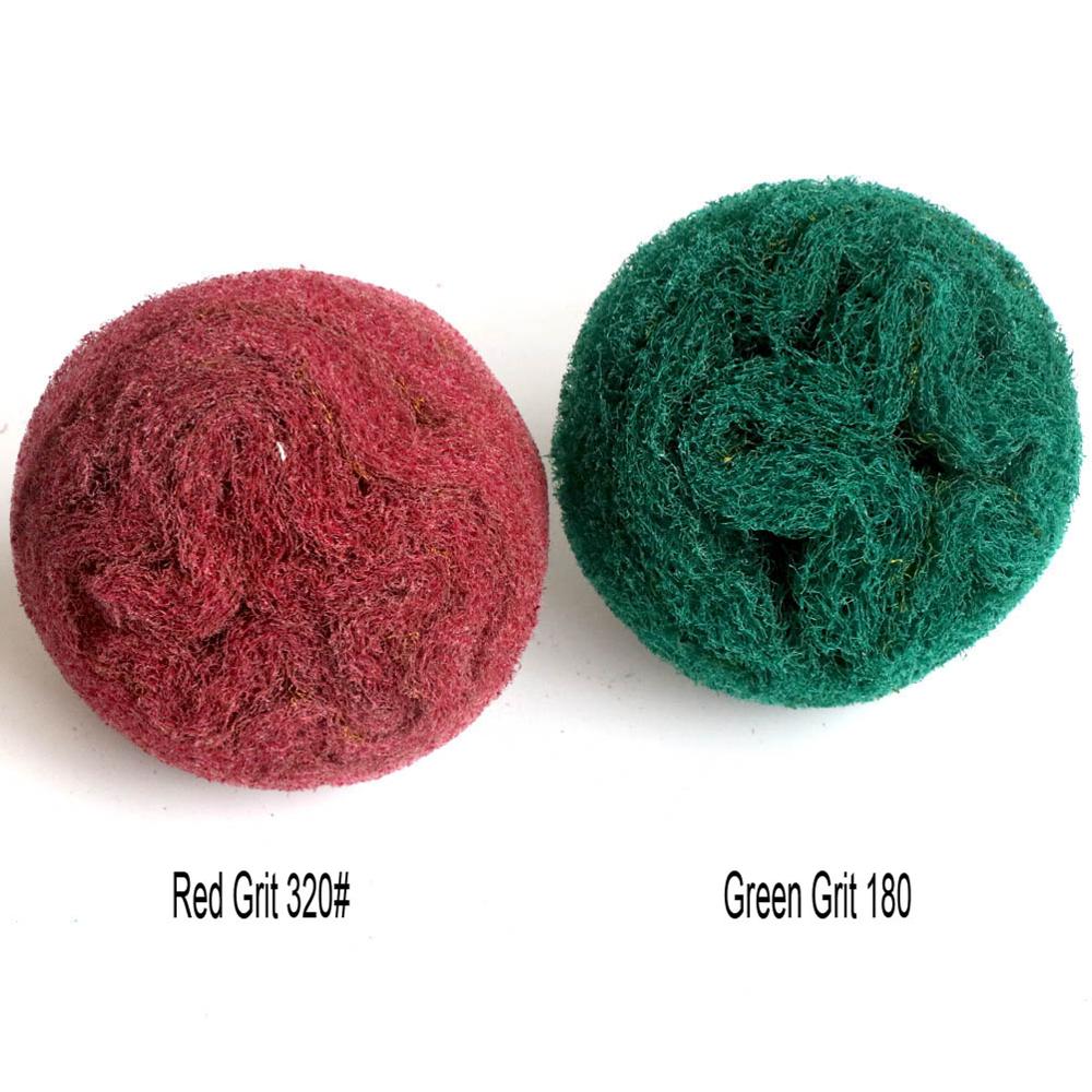 1pc skuresvamp slibning slibehoved nylonfiber polering slibende slibeskive til bor 1/4 &quot; skaft 6mm 2/3/4 tommer 180# 320#