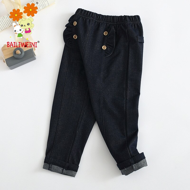 3 4 5 6 7 8 Y Jeans para niñas, pantalones vaqueros coreanos de para niñas, pantalones vaqueros de para bebés de primavera , pantalones elásticos de cintura para niños