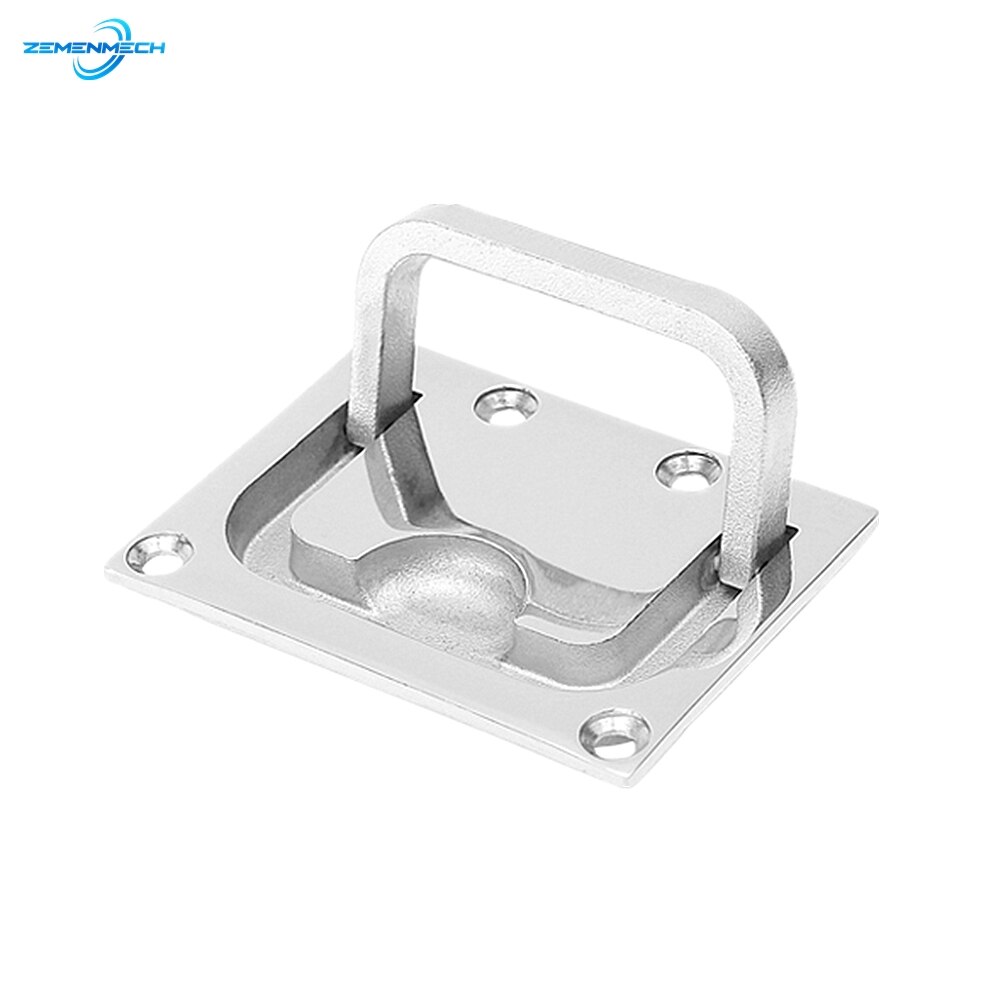 316 Stainless Steel Flush Lift Ring Latch Pull Handle Locker Cabinet Marine Hardware Boat Accessories Floor Lock Yacht Bateau