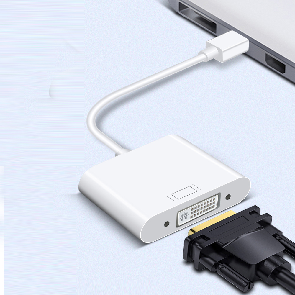 Mini DP to DVI Adapter Male to Female Thunderbolt Mini Display Port DisplayPort V1.2 to DVI Connector