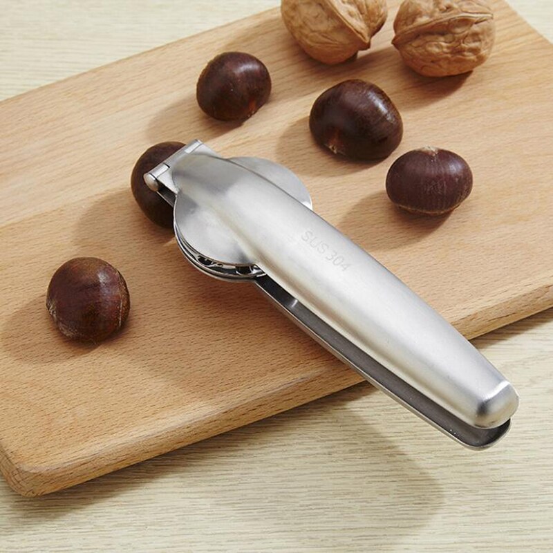 Quick Chestnut Clip Nut Cracker Sheller Walnut Pliers Metal Nut Opener 304 Stainless Steel Kitchen Tools