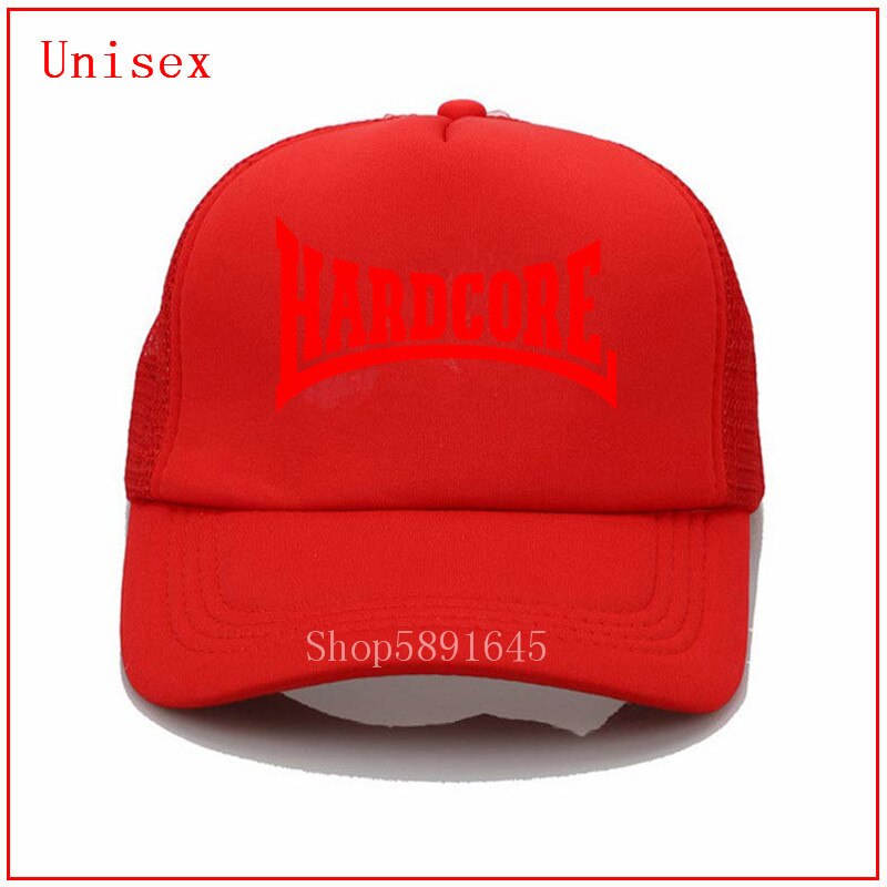 Moda personalizado 100% algodão 2020 hardcore res boné de beisebol legal pai chapéu hip hop snapback bonés chapéus para mulher: red / Adult