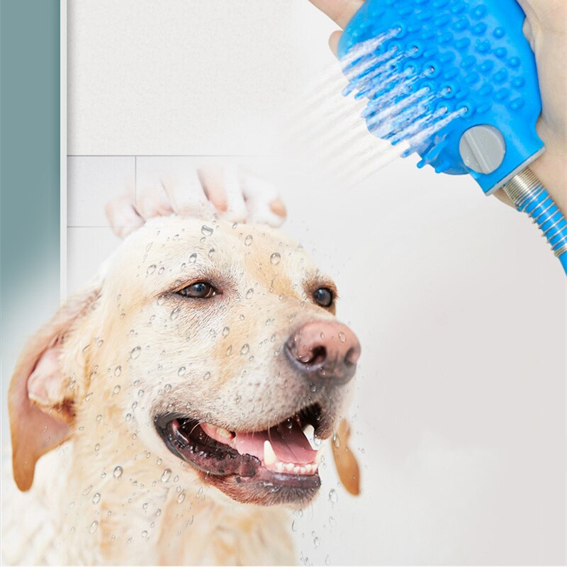 Masajeador cómodo de mano para Herramienta de baño para mascotas, herramienta de limpieza, rociador de baño, guante para perro, gato, caballo, cepillo, suministros para mascotas