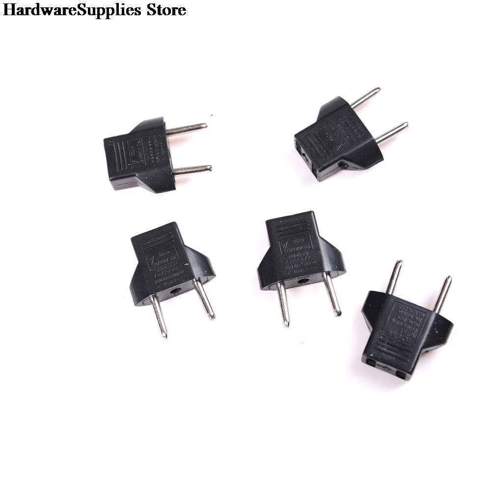 5Pcs/set US to EU Euro Europe AC Power Plug Travel Adapter easy to use argers Home use