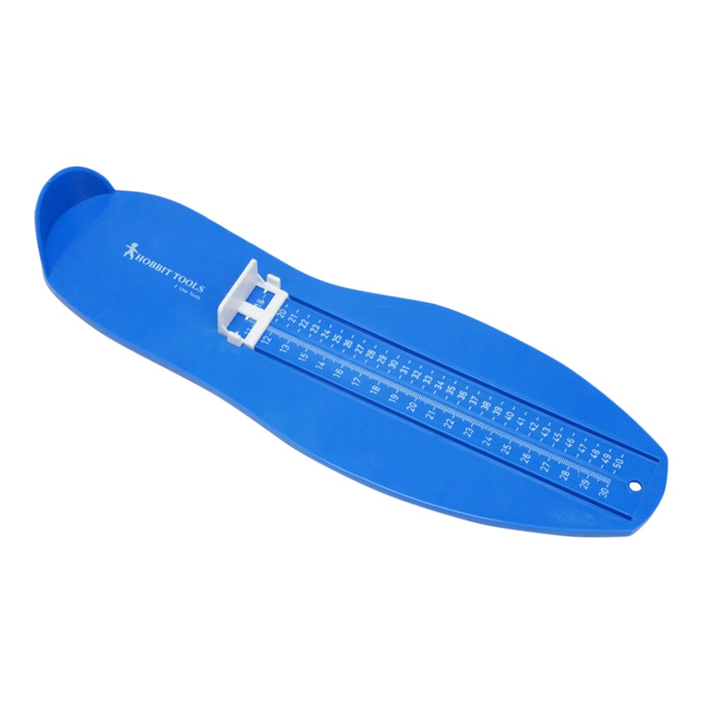 Multi-functional Durable Foot Measure Tool Gauge Practical Feet Length Width Shoes Size Measuring Ruler for Adults: Blue