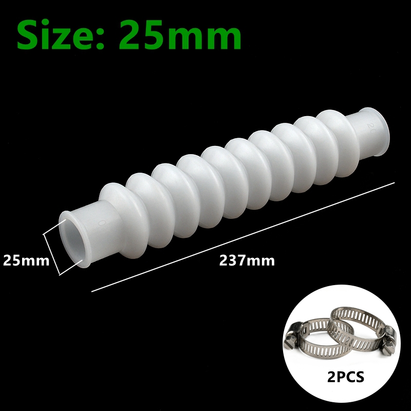 1Pc I.d 20 ~ 110Mm Siliconen Gegolfde Buizen Rubber Slang Expansie En Buigen Waterbuis Pvc Flexibele Aansluiting Schroefdraad Pijp: YELLOW