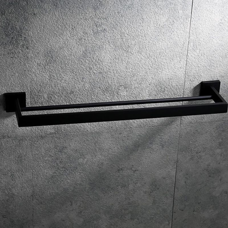 Badkamer Dubbele Handdoek Bar Wall Mount, Sus 304 Roestvrij Staal Mat Zwart
