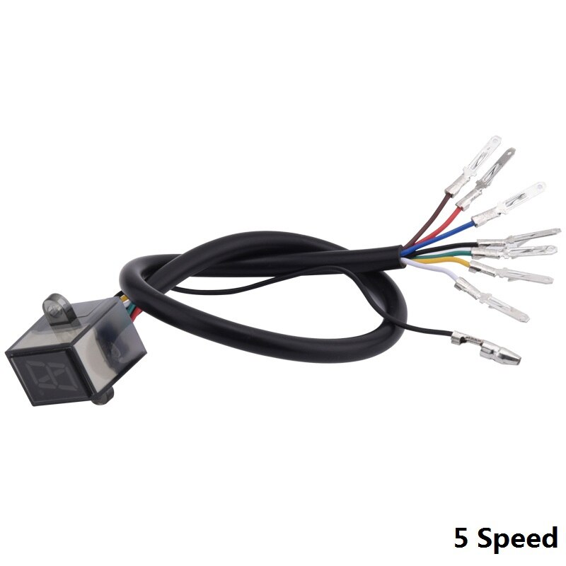 6 Speed Motorcycle Digital Display Motorcycle 1-6 Level Ecu Plug Mount Speed Gear Display Indicator Waterproof: Army Green