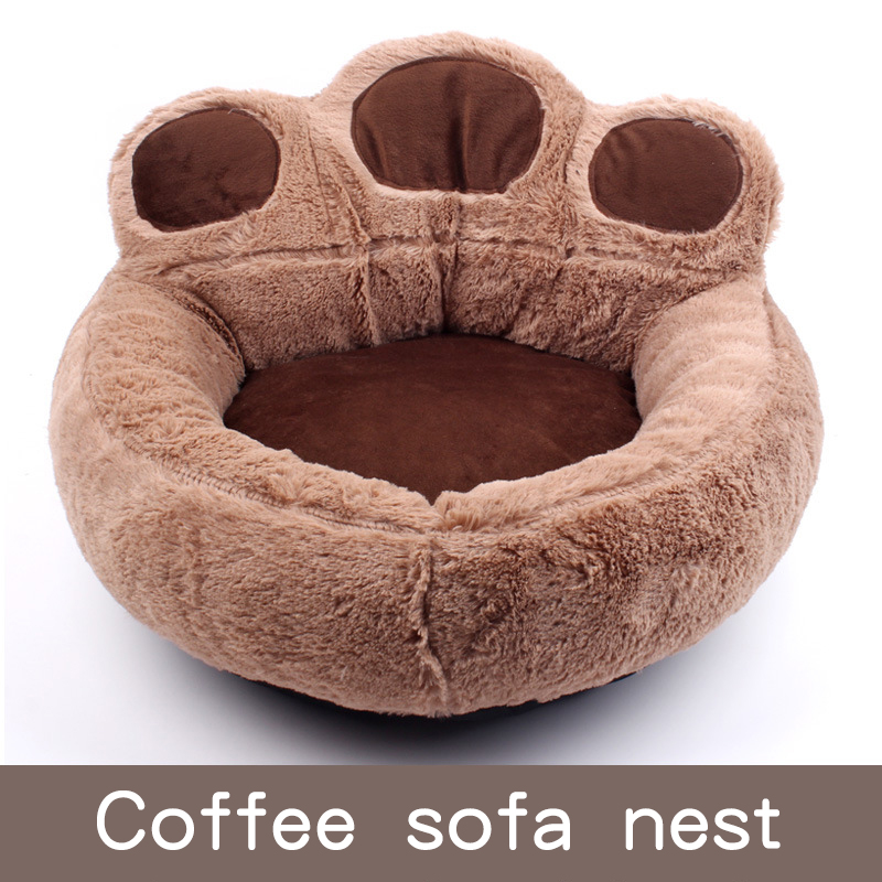 Chenil de lit pour chien, produits pour animaux de compagnie, tapis accessoire, accessoires pour petites races, paniers de canapé, coussins pour chats, lits pour chiots, moyens et grands: L / Thé brun