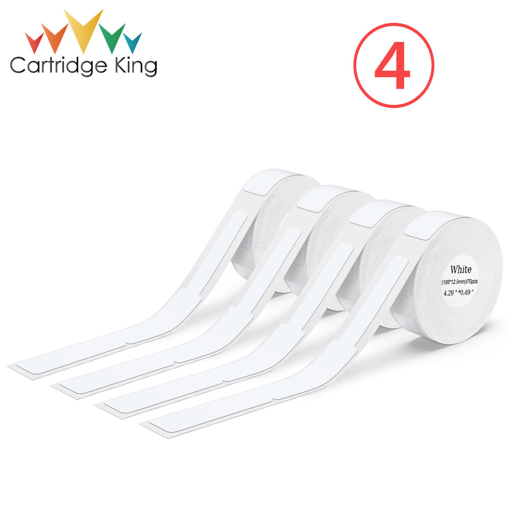 3~6PK White Label Tape for P15 Label Maker Thermal Printer Paper 12mmx40mm 160PCS/Roll Waterprood Adhesive DIY Printing Sticker: light yellow