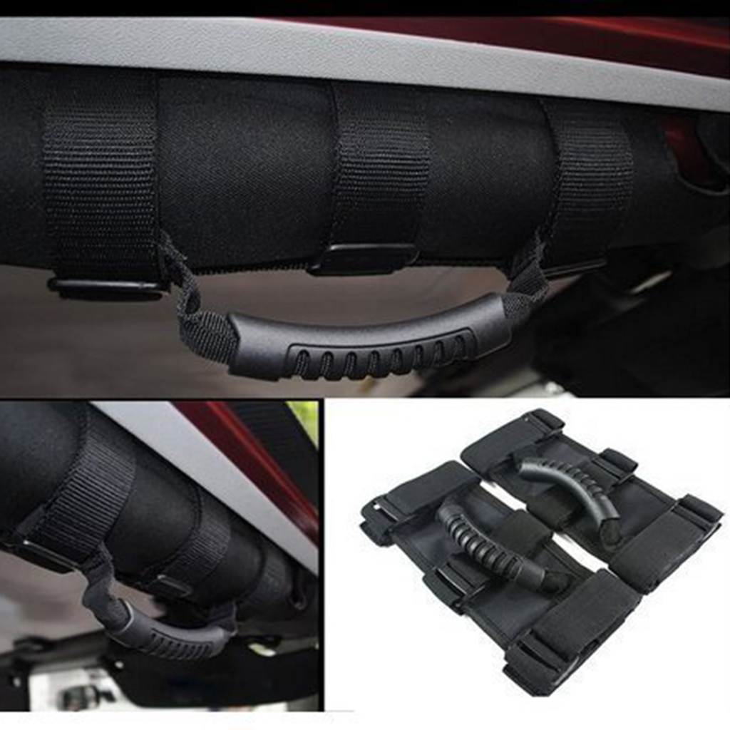 2Pcs Roll Bar Handgrepen Grib Hand Holder Voertuig Vervangende Onderdelen voor Jeep Wrangler JK TJ YJ 24*10cm