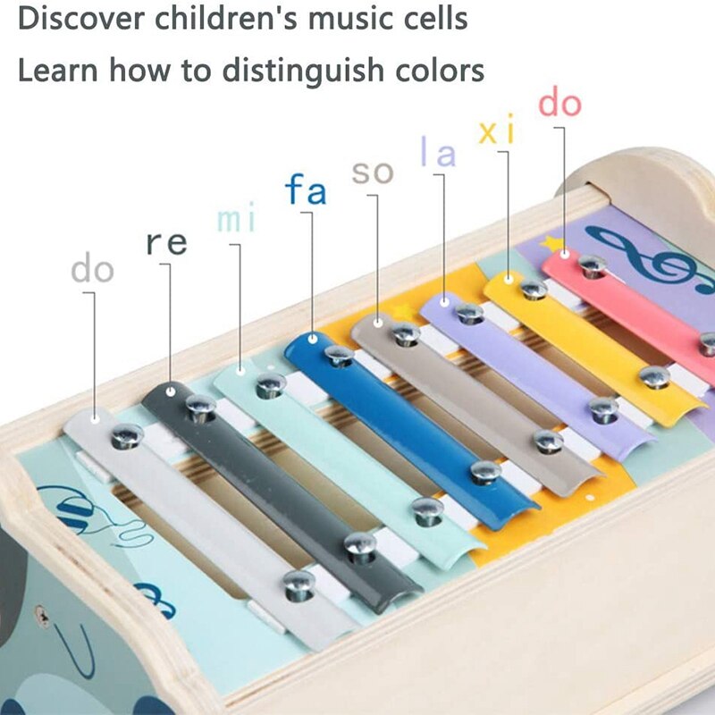 Giocattolo martellante martellante whac-a-mole con xilofono giocattolo abilità motore per 3 4 5 + anni ragazzi ragazze giocattolo musicale in legno