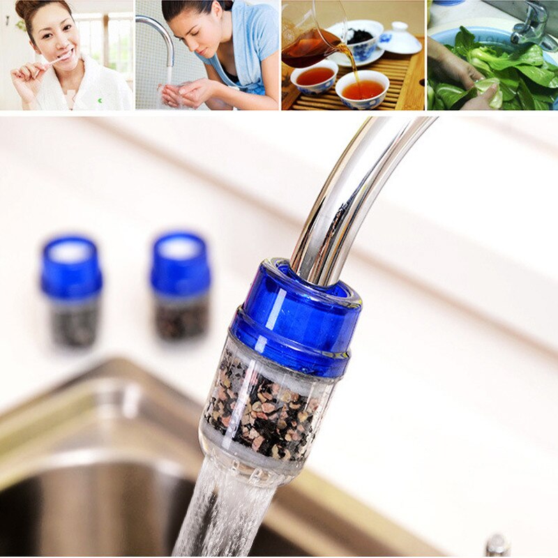 Household Kitchen Activated Carbon Faucet Tap Water Filter Heavy Metal Rust Sediment Filtering Suspended Purifier Filter U3