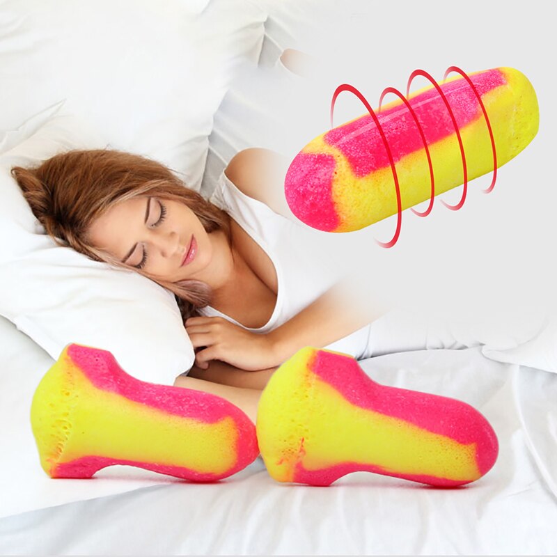 10 Pairs Soft Foam Gehoorbescherming Oordopjes Slapen Aid Ruisonderdrukking Travel Rest Noise Preventie Oordopjes Geluidsdichte