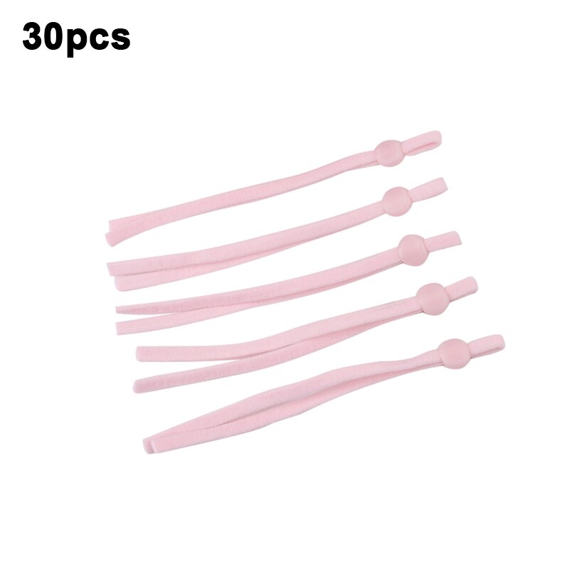 30 pièces masque plat élastique bande en caoutchouc corde oreille pendaison corde réglable bricolage doux noir blanc élastique couture masque artisanat accessoires: 11