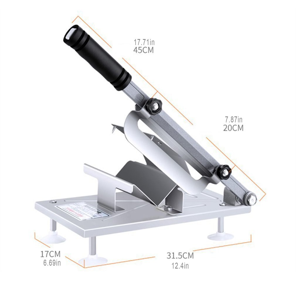 Hushåll manuell lamm nötkött skivare fryst kött skärmaskin vegetabiliska fårkött rullar fräs kött skivare