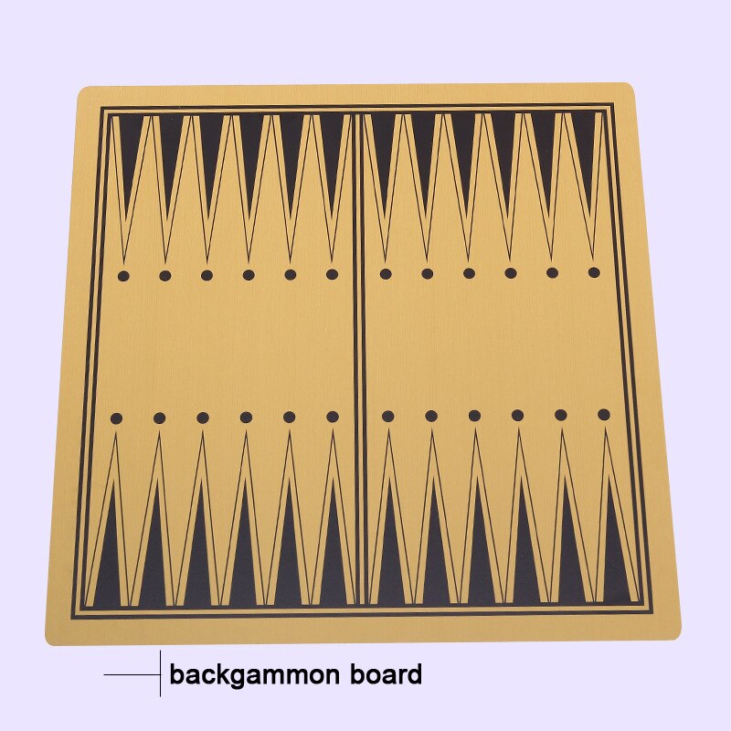 BSTFAMLY MDF Wood Chess Game 44*47cm Checkerboard 47*47 mm Checker International Chessboard and Backgammon Board IB2