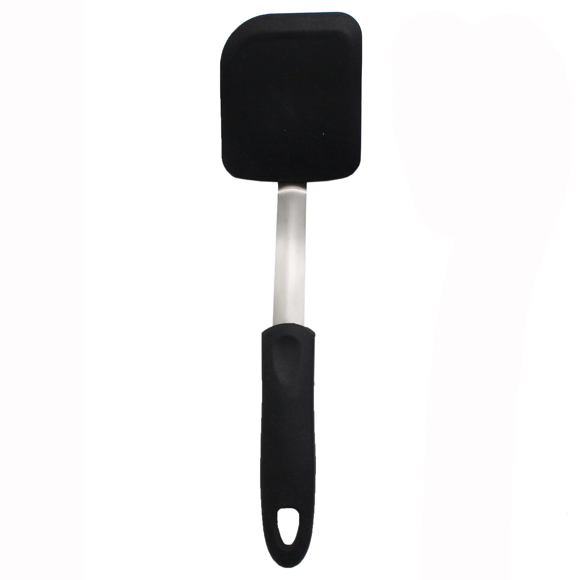 Food Grade Silicone Cooking Tool Convenience Kitchen Shovel Cookware High Temperature Resistance Spatula Utilities Supplies Item: 1PCS Black E