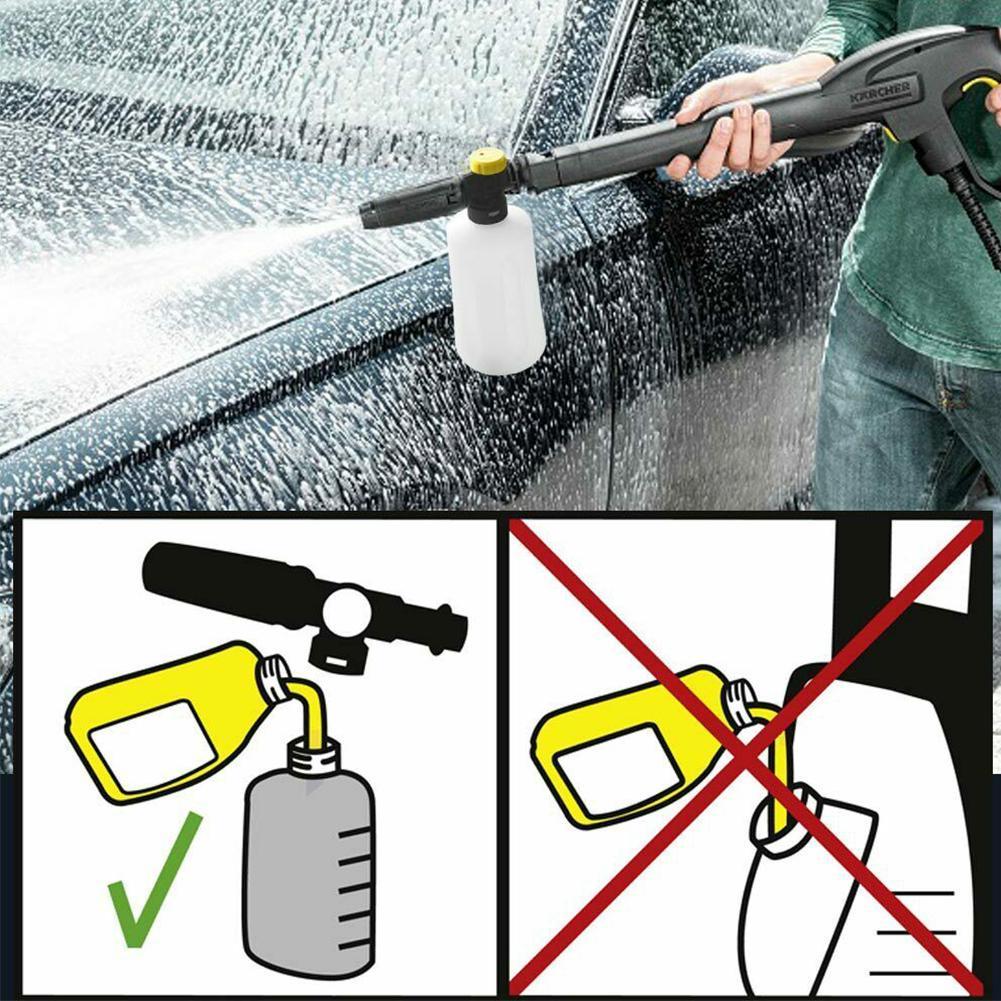 750Ml Foam Lance Voor Karcher K2 K3 K4 K5 K6 K7 Auto Hogedrukreinigers Zeep Schuim Generator Met Verstelbare spuit Nozzle