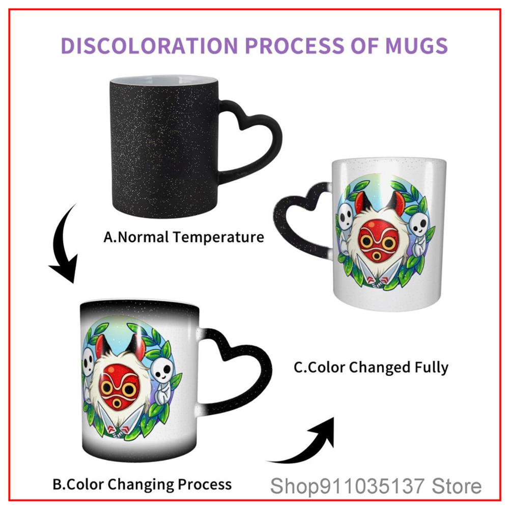 Forest Spirits Mononoke coffee K mugs glass cups tazas set disposable solo holder donut home garden couple shiba inu