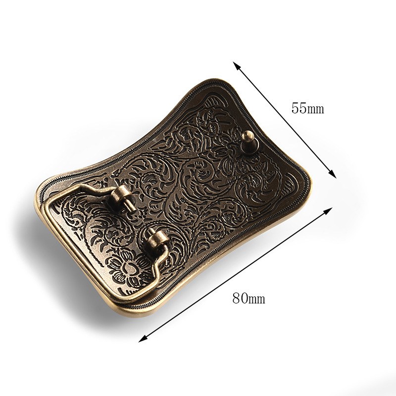 Ceinture en laiton en cuivre massif pour hommes, , antique, vintage, rétro, fleur en relief