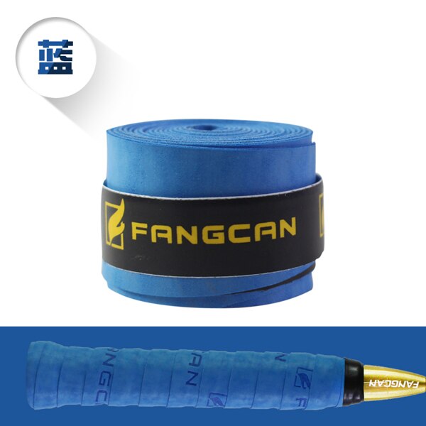 1 Pc Droog Gevoel Badminton Grip 0.8Mm Tennis Squash Paddle Wraps 0.8Mm Dik Fluwelen Touch: FCOG03 Blue