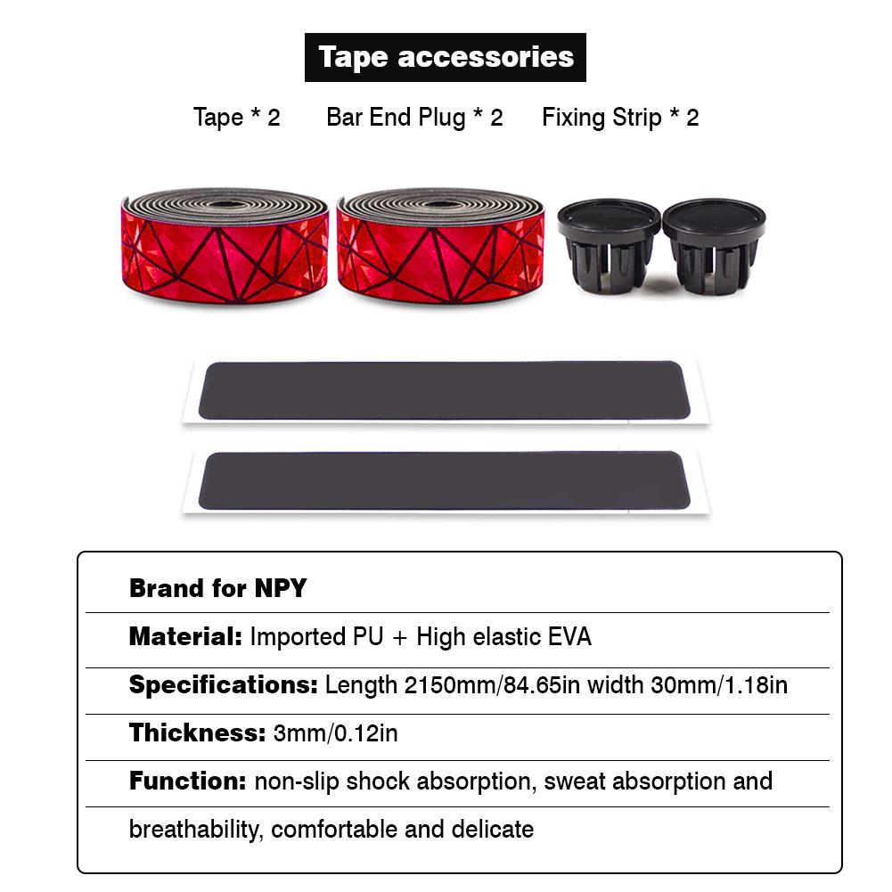 Fiets Anti-Slip Stuur Band Met Kleurverloop Fietsstuur Met Dode Snelheid Bandjes Fietsstuur Bescherming Riem