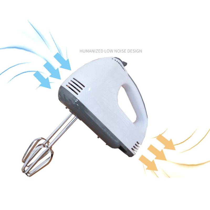 US/EU/UK Plug Electric Food Mixer 7 Speeds Adjustable Hand-held Egg Beater Whisk