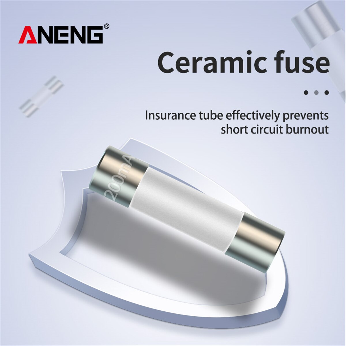 Ceramic fuse tube 6X30mm 10*200mA +10*20A