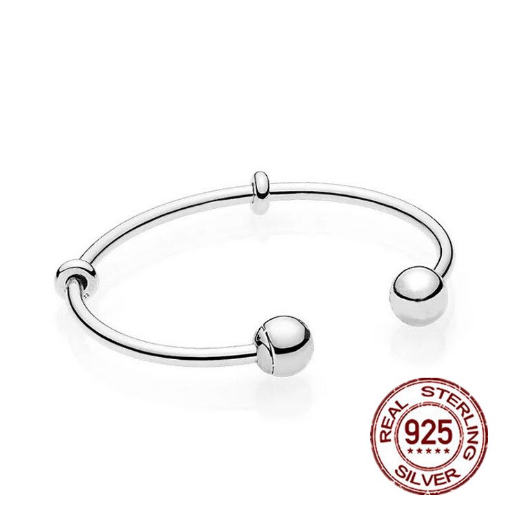 S925 silber funkelnden Öffnen Set DIY perlen Armband Fit original pandoras Momente charme Armband armreifen Schmuck für frauen