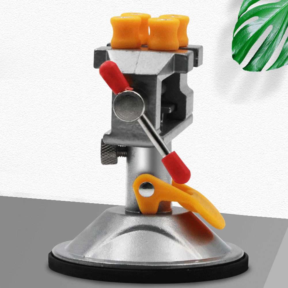 1 Set Mini Bench Table 360 Degree Rotatable Small Vise Vice With Suction Craft Watches Jewelry Repair Hand Tool