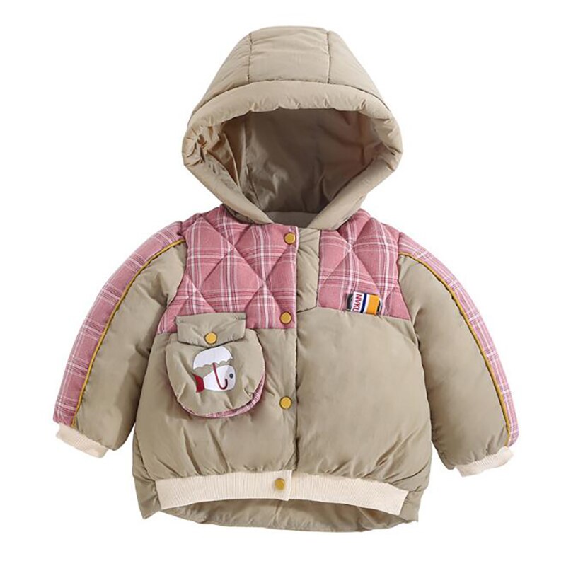 Småbørn baby drengetøj vinterfrakker flyverdragt til spædbørn jakke bomuldstøj tyk hætte varm ååå 020