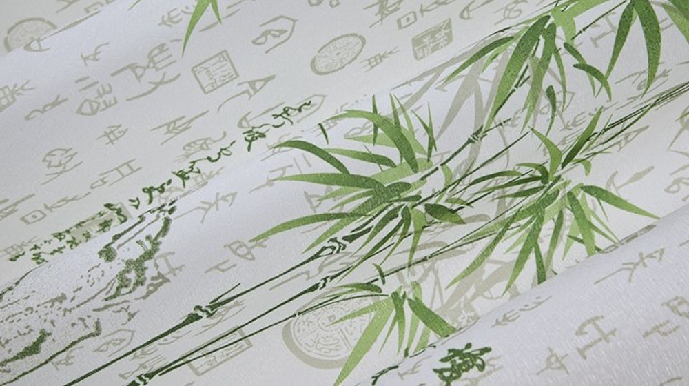 Retro bambu kuvio calico verho valmiin tuotteen kangas ikkunan verhot olohuoneen sisustamiseen шторы в гостинную