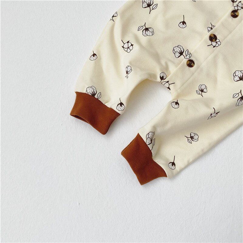 MILANCEL, otoño , ropa de bebé, Mono de un solo pecho para bebés, mono de bebé con cuello redondo