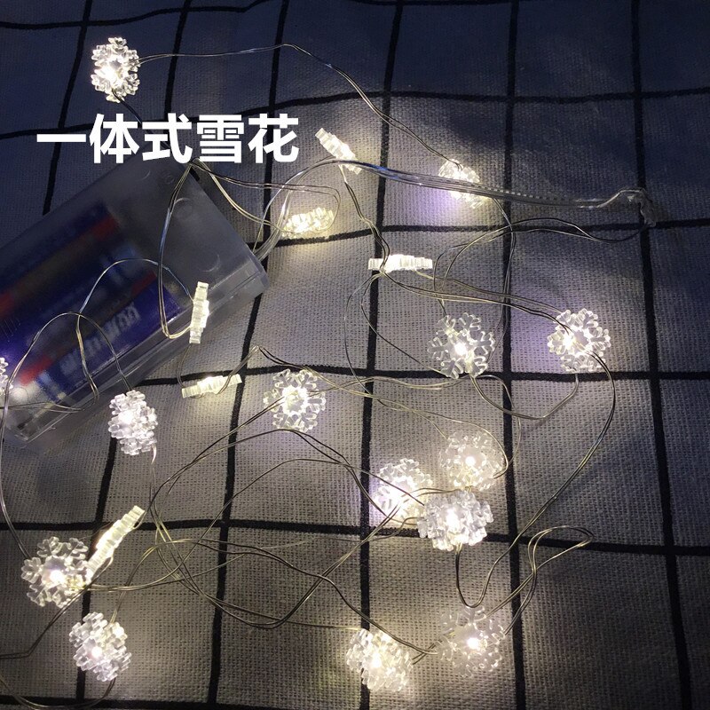 Led string lights Christmas decoration deer snowman pumpkin ghost snowflake Christmas tree copper string lights: snowflake