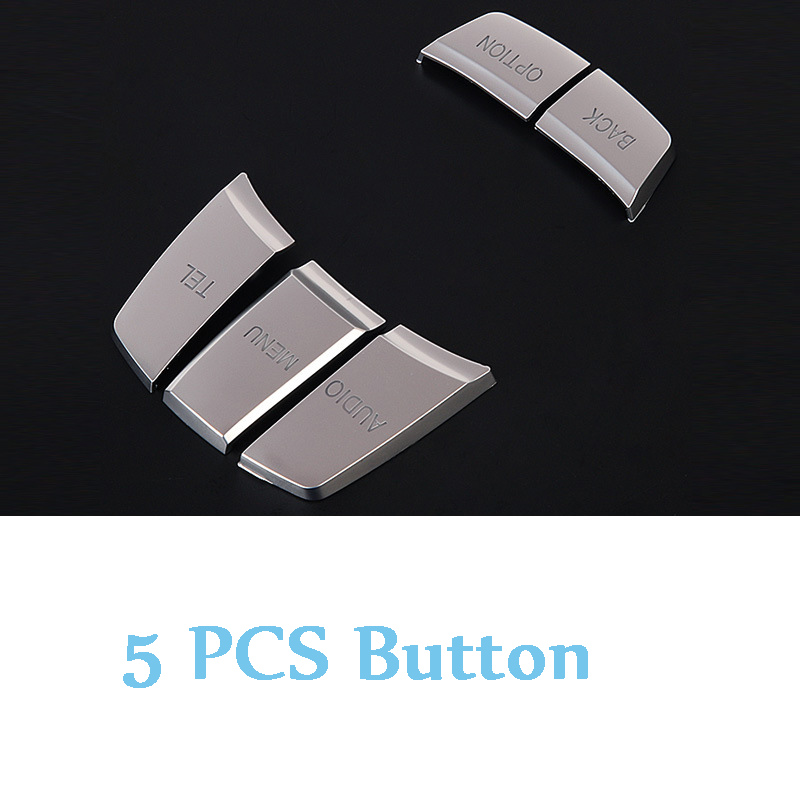 Auto Multimedia Knoppen Cover Stickers Knop Cover Voor Bmw 1 3 5 Serie X3 X5 X6 F30 F10 F25 E71 e84 E90 E70 E60 F20 E91 E92 E93: For 5 PCS Button