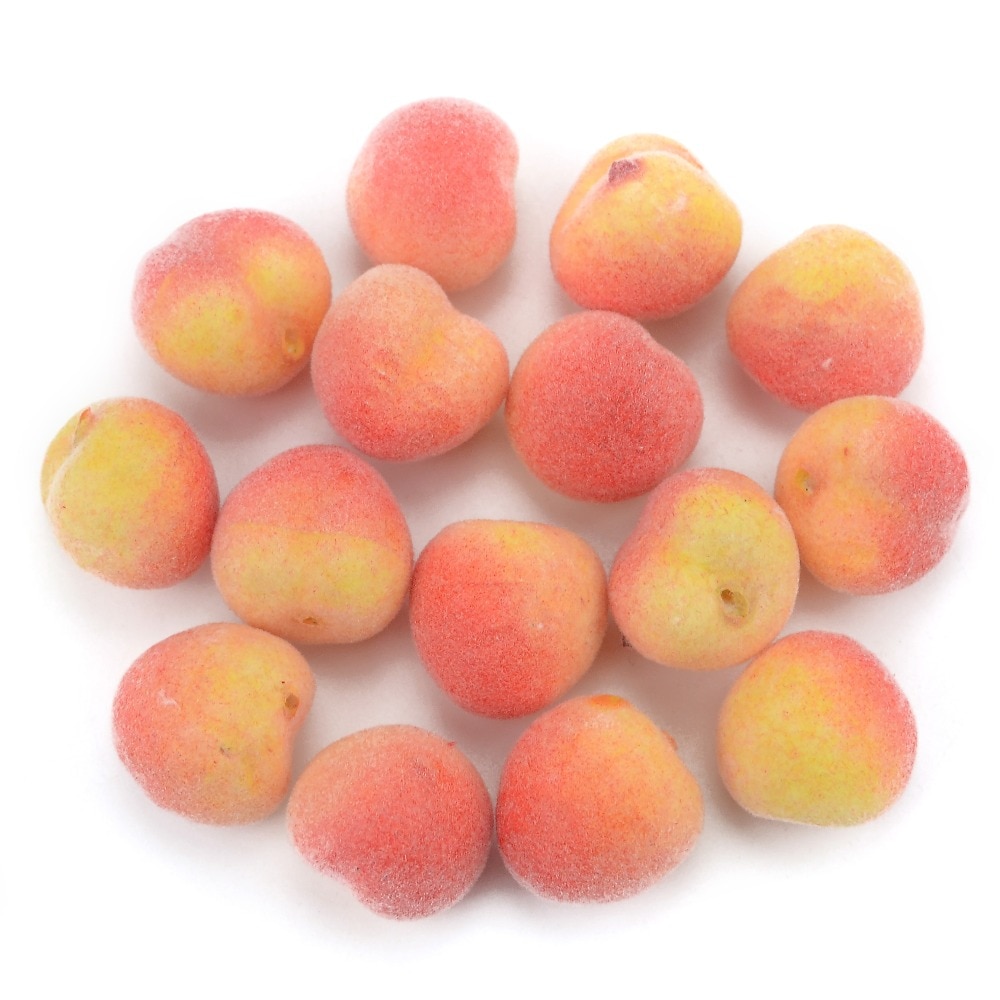 20Pcs Artificial Mini peaches Plastic Fruit house vegetables Pretty Christmas Kitchen Wedding Happy Decoration Foam Berries
