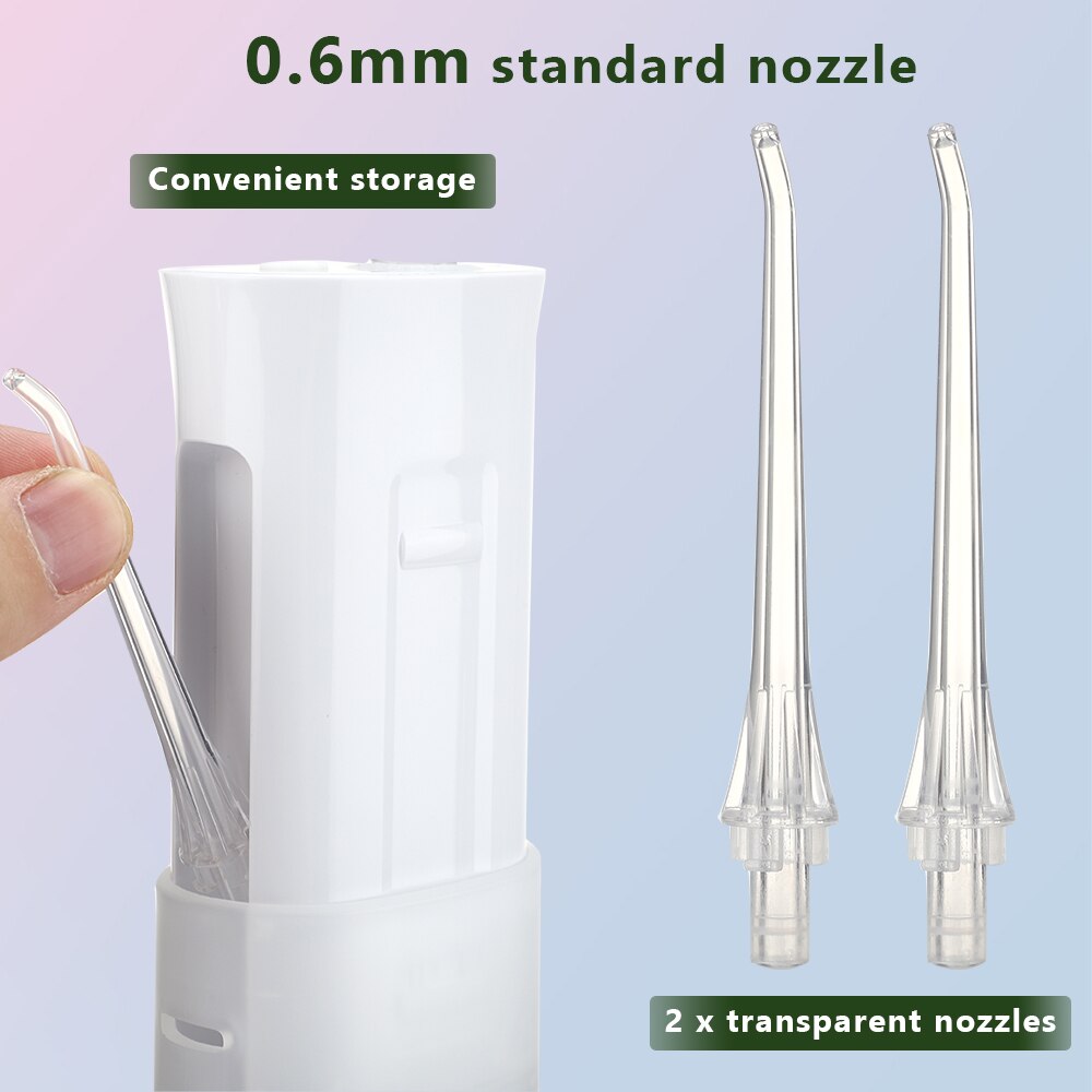 Oral Irrigator IPX7 Portable Water Jet Flosse 300ML Teeth Cleaner USB Rechargeable Water Dental Flosser Water Tank