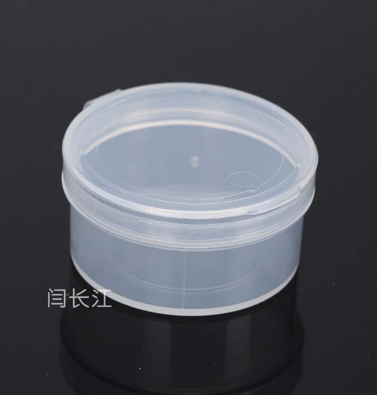 Round Plastic Box Pp Box With Transparent Cover Small Digital Products Packaging Box 5*2.5cm