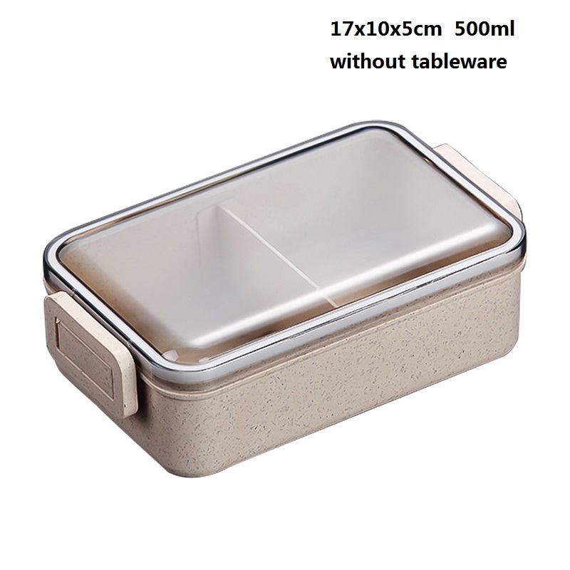 3-Layer Creatieve Plastic Lunchbox Voedsel Containers Magnetron Bento Lubox Voor Student Draagbare Voedsel Storage Case Picknick Wandelen: F2