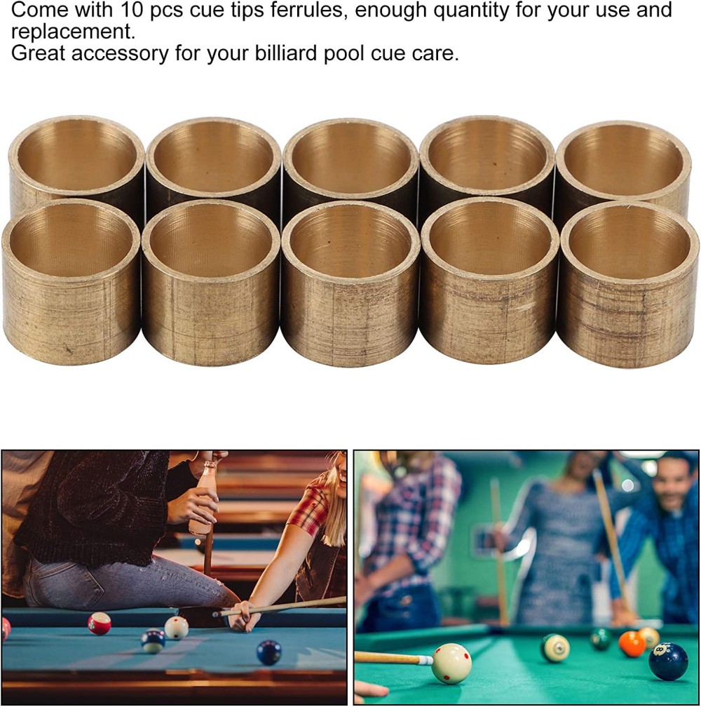 DIY Snooker Billard Kupfer Durcheinander Weiße Faser Schwimmbad Warteschlange Zwinge Reparatur Zubehör