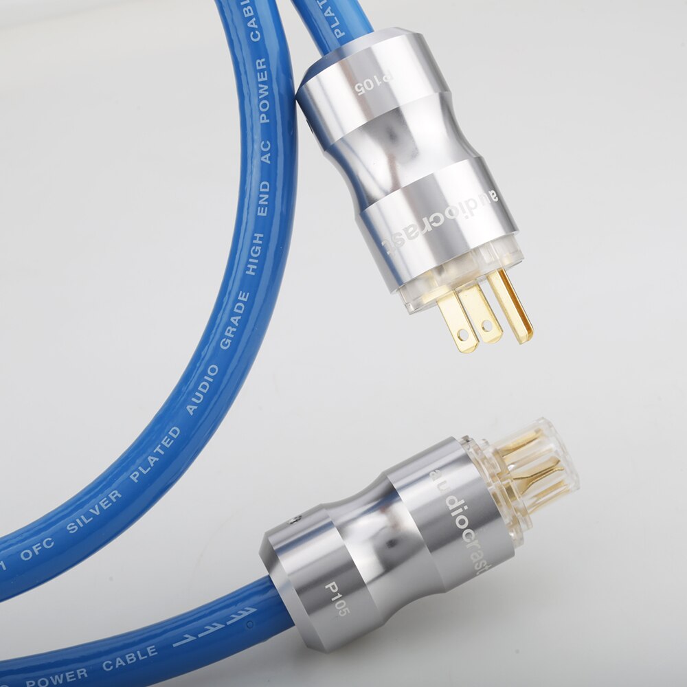Neue P111 HIFI Power EMC Schild AC Netzkabel Silber Überzogene Schuko Netzkabel Kabel EU/US Power Kabel EU UNS Stecker Power: schwarz / 15 m