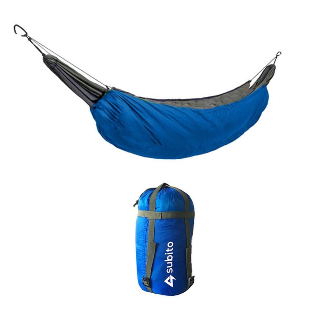 Hamac d&#39;extérieur ultraléger Portable, couverture isolante, sac de couchage, accessoire pour Camping: Light Blue