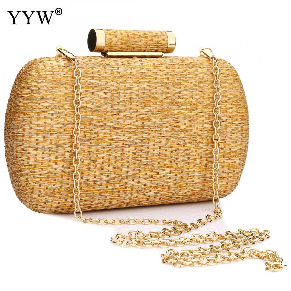 YYW di Paglia di Estate del Sacchetto di Frizione di Modo del Sacchetto Delle Donne Sopra la Spalla della borsa Femminile Borsa Da Sera di Promenade Del Partito di Sera Sac Bolsa Feminina