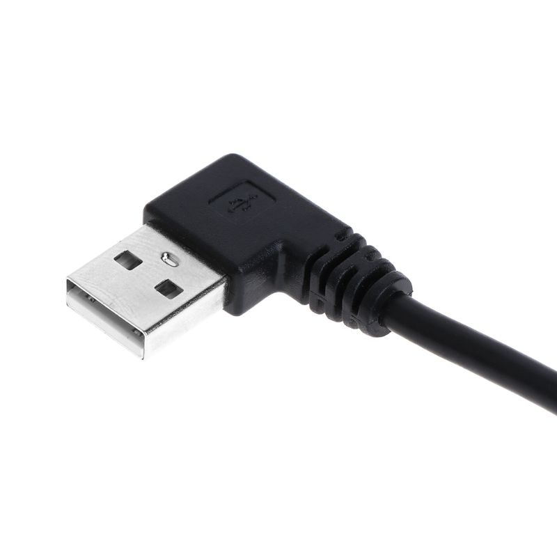 Cabo de extensão usb 20cm, fêmea tipo a usb 2.0 ao ângulo reto, plug macho 90 graus, adaptador