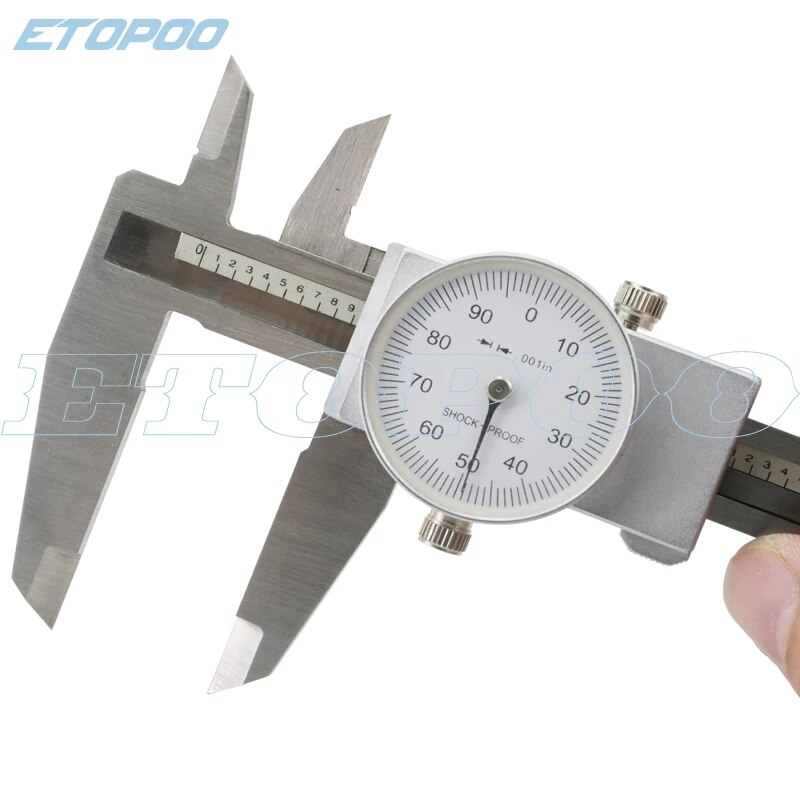 Measuring Tool Dial vernier caliper 0.001" Shock-proof Vernier Caliper micrometer thickness gauge