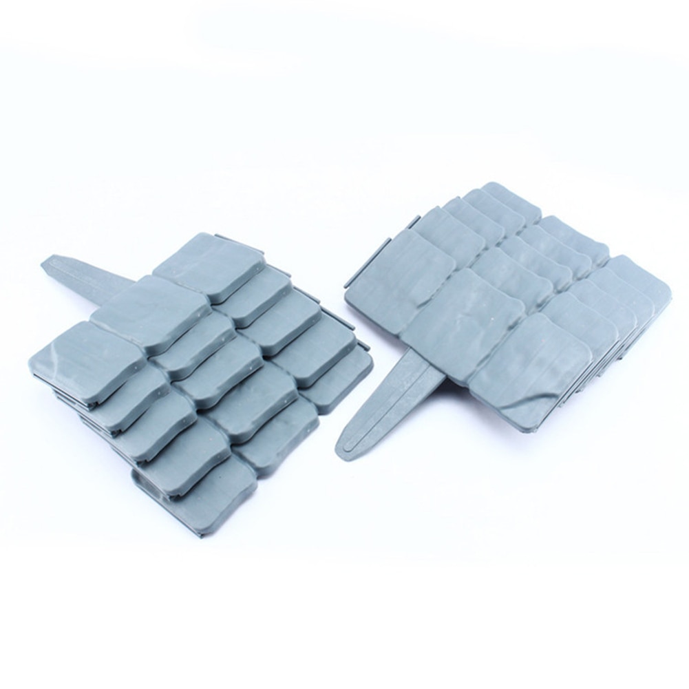 20pcs Plant Flower Bed Garden Border Foldable Stone Effect Plastic Grounding Fence Border Garden Lawn Edging Plant Border