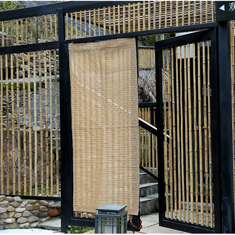 4 Pin Beige Sunshade Net Breathable Anti-UV 75% Garden Plants Shading Outdoor Succulent Cover Pergola Net Balcony Cooling Net